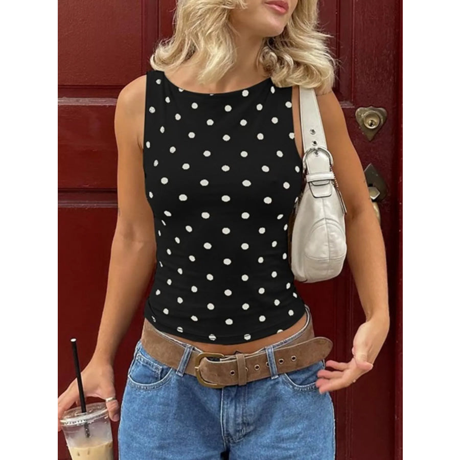 Polka Dot Tank Top Apparel and Accessories