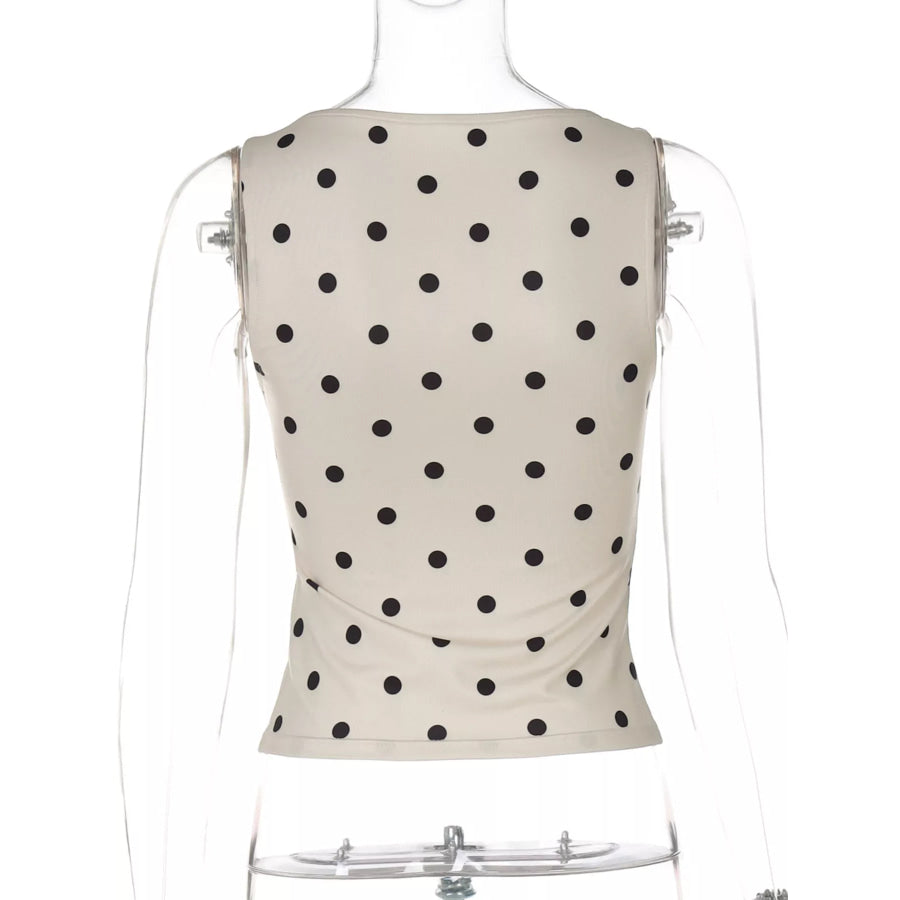 Polka Dot Tank Top Apparel and Accessories