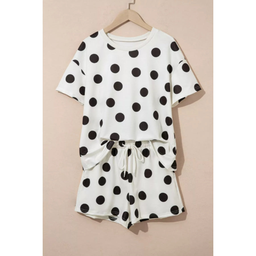 Polka Dot Tee and Shorts 2-Piece Set Apparel and Accessories