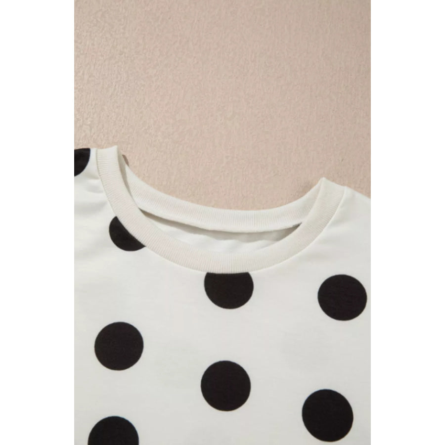 Polka Dot Tee and Shorts 2-Piece Set Apparel and Accessories