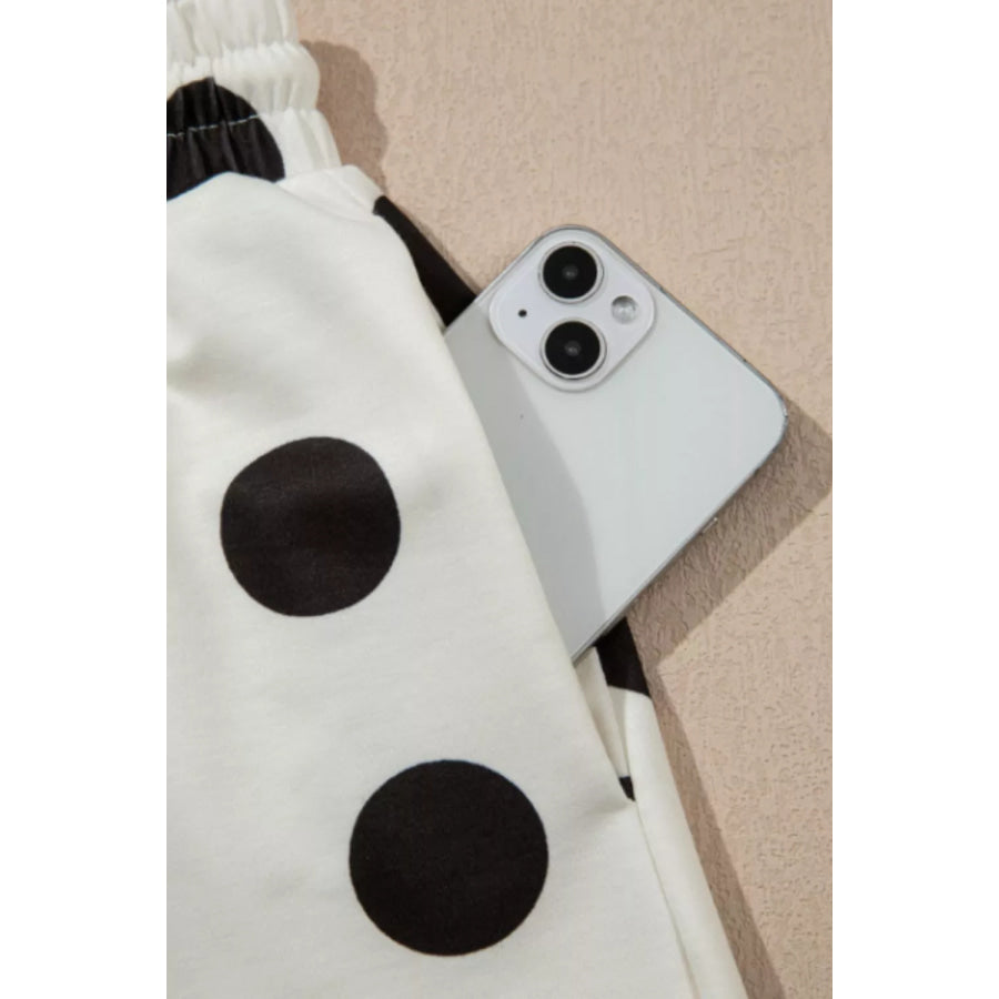 Polka Dot Tee and Shorts 2-Piece Set Apparel and Accessories