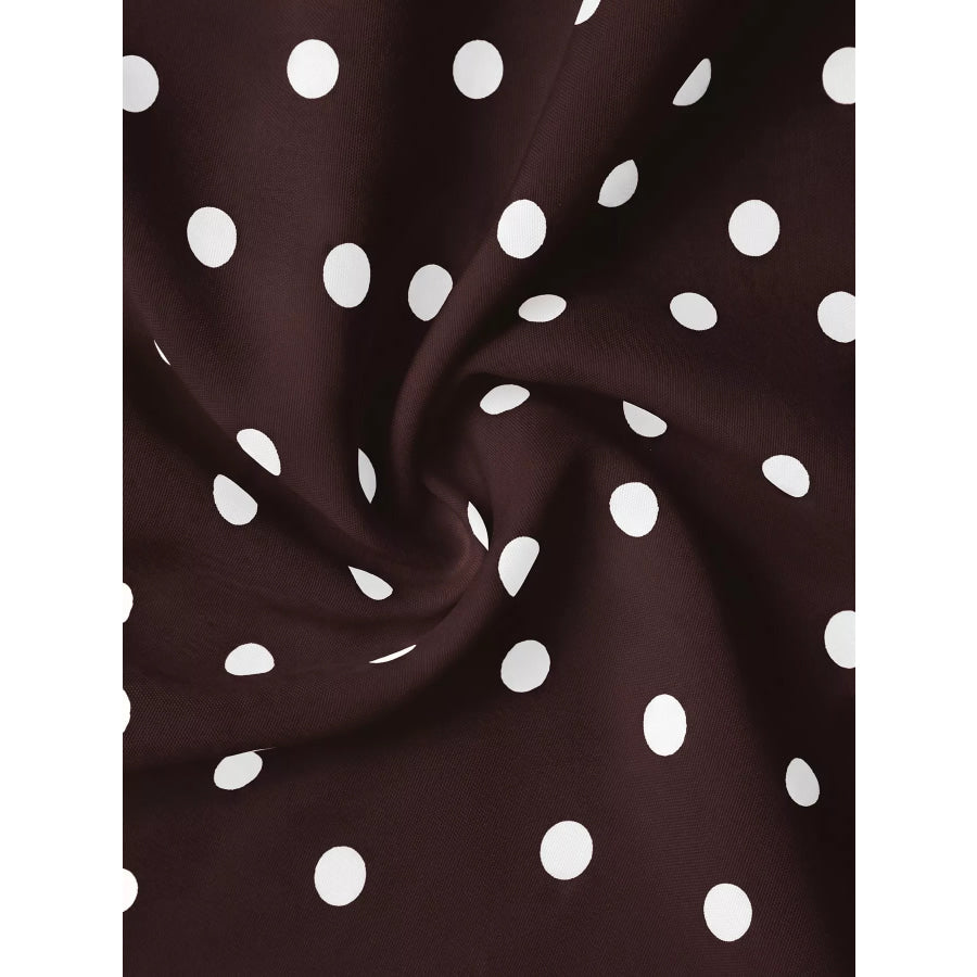 Polka Dot Tie Back Cami Apparel and Accessories