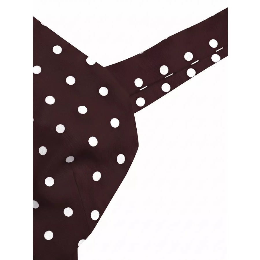 Polka Dot Tie Back Cami Apparel and Accessories