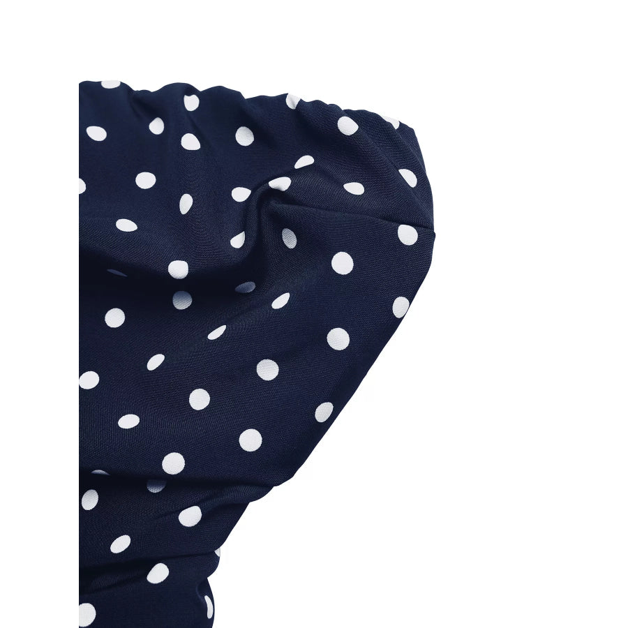 Polka Dot Tube A-Line Dress Apparel and Accessories