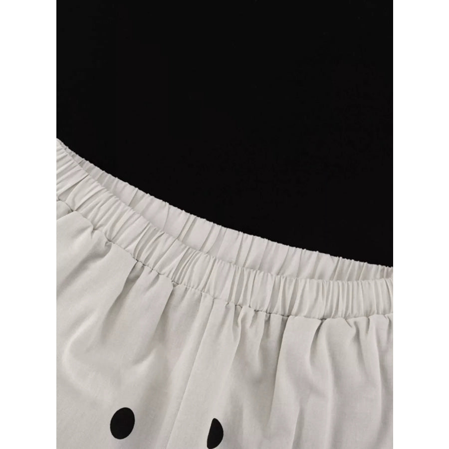Polka Dot Tube Top and Pants Set Apparel and Accessories
