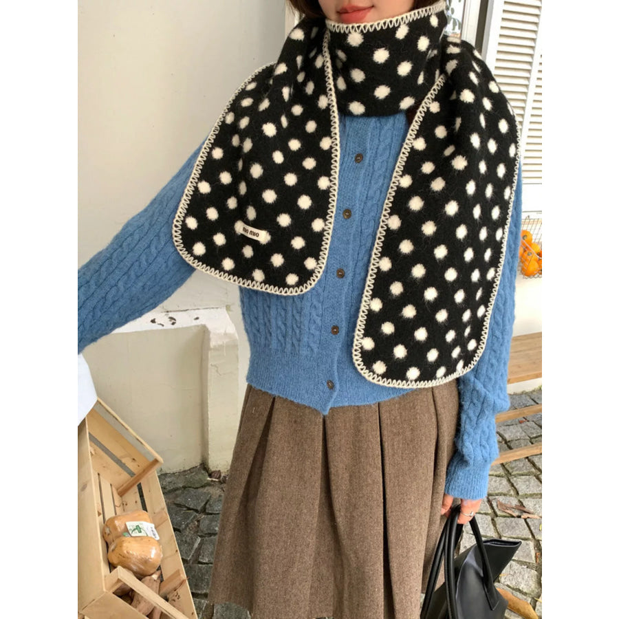 Polka Dot Warm Scarf Apparel and Accessories