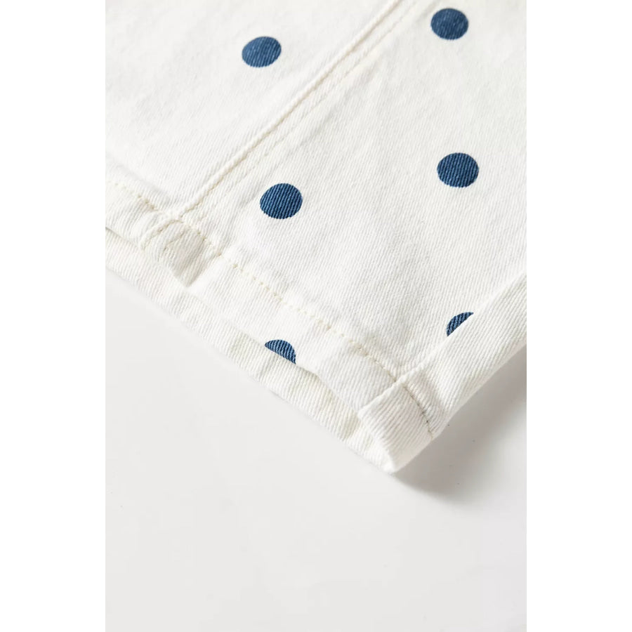 Polka Dot Wide-Leg Jeans Apparel and Accessories