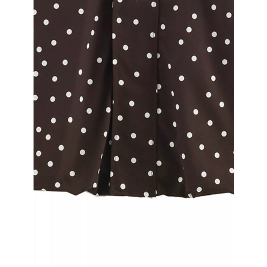 Polka Dot Zip Up Jacket Apparel and Accessories