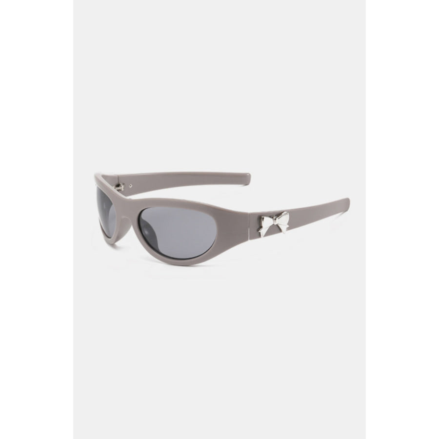 Polycarbonate Frame Cat-Eye Sunglasses Gray / One Size Apparel and Accessories