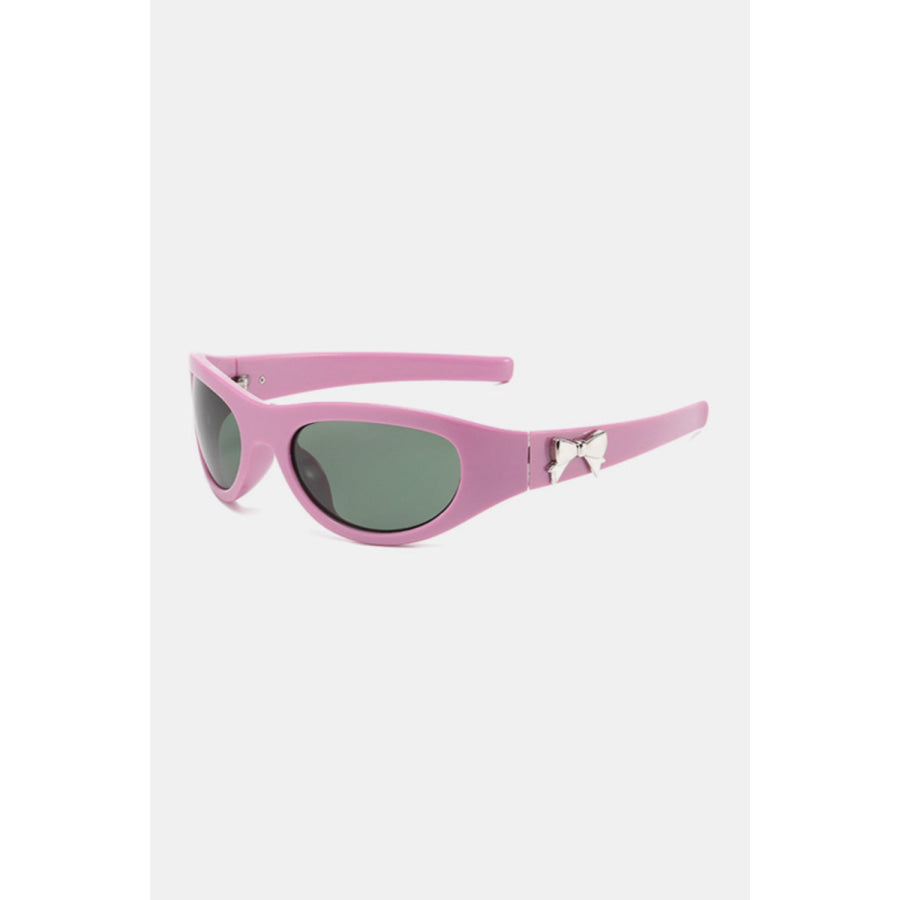 Polycarbonate Frame Cat-Eye Sunglasses Moonlit Mauve / One Size Apparel and Accessories