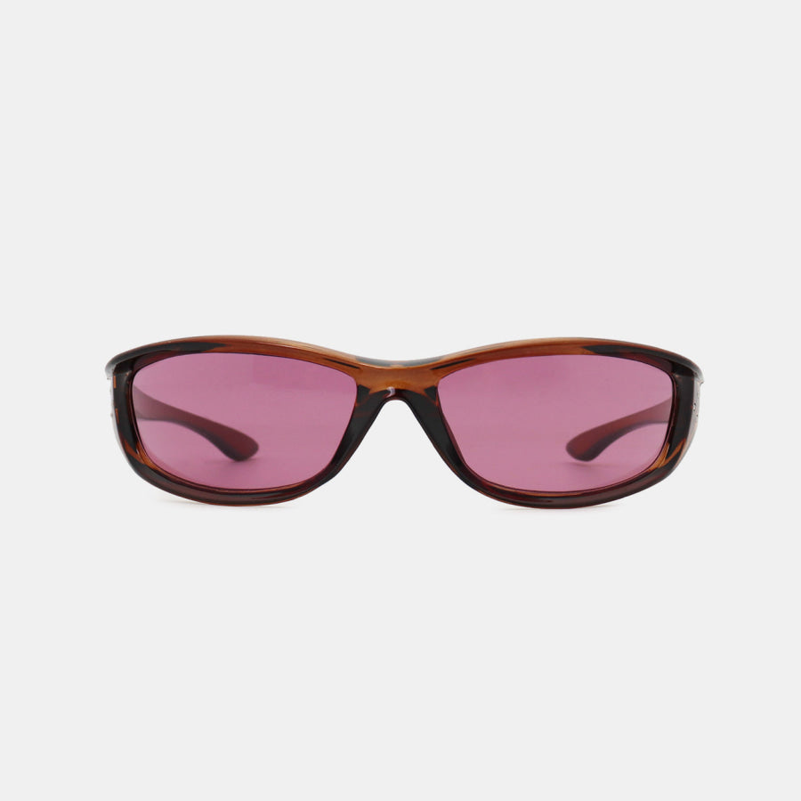 Polycarbonate Frame Rectangle Sunglasses Apparel and Accessories