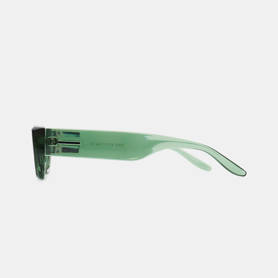 Polycarbonate Frame Rectangle Sunglasses Apparel and Accessories