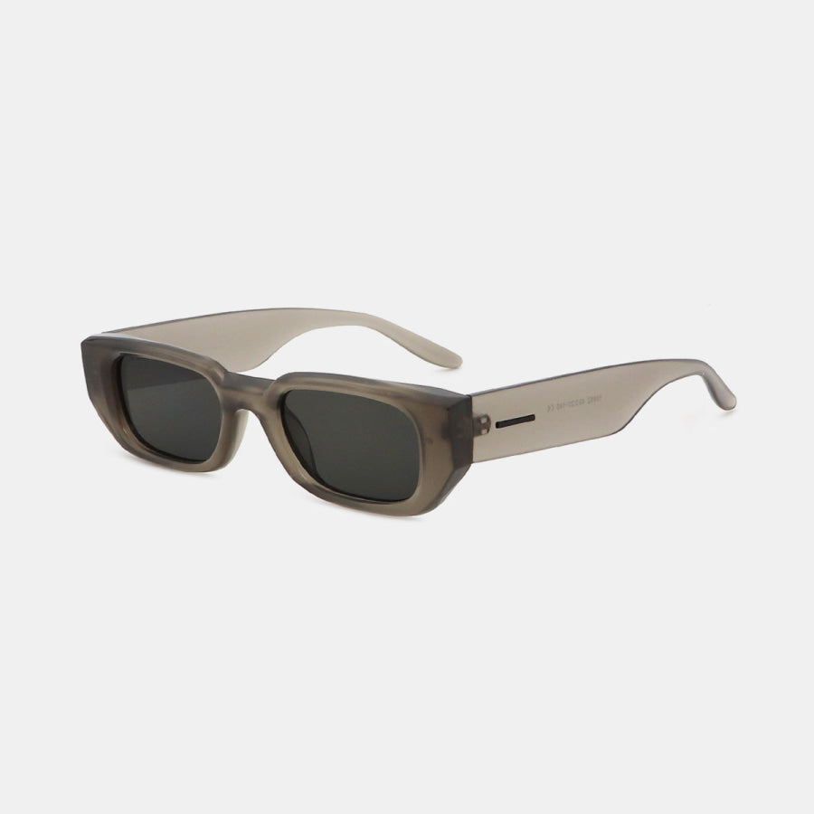 Polycarbonate Frame Rectangle Sunglasses Apparel and Accessories