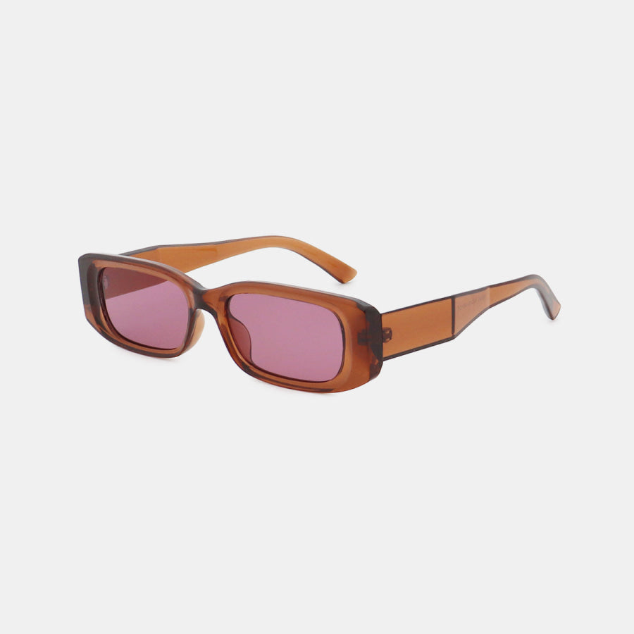Polycarbonate Frame Rectangle Sunglasses Apparel and Accessories