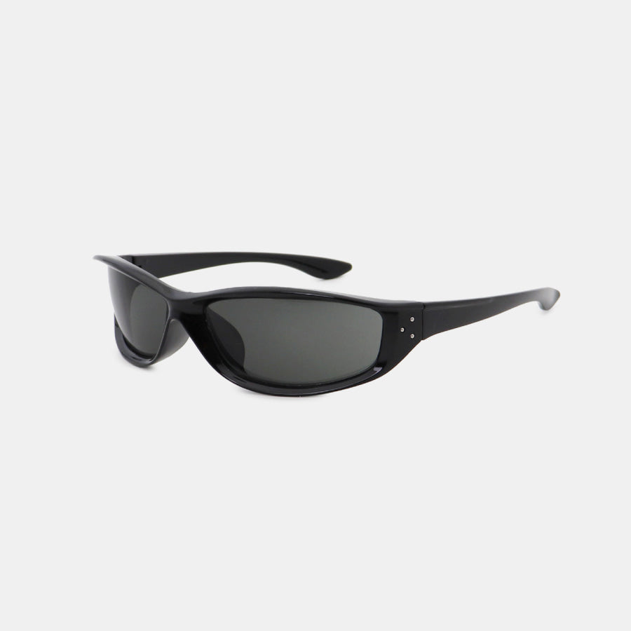 Polycarbonate Frame Rectangle Sunglasses Apparel and Accessories