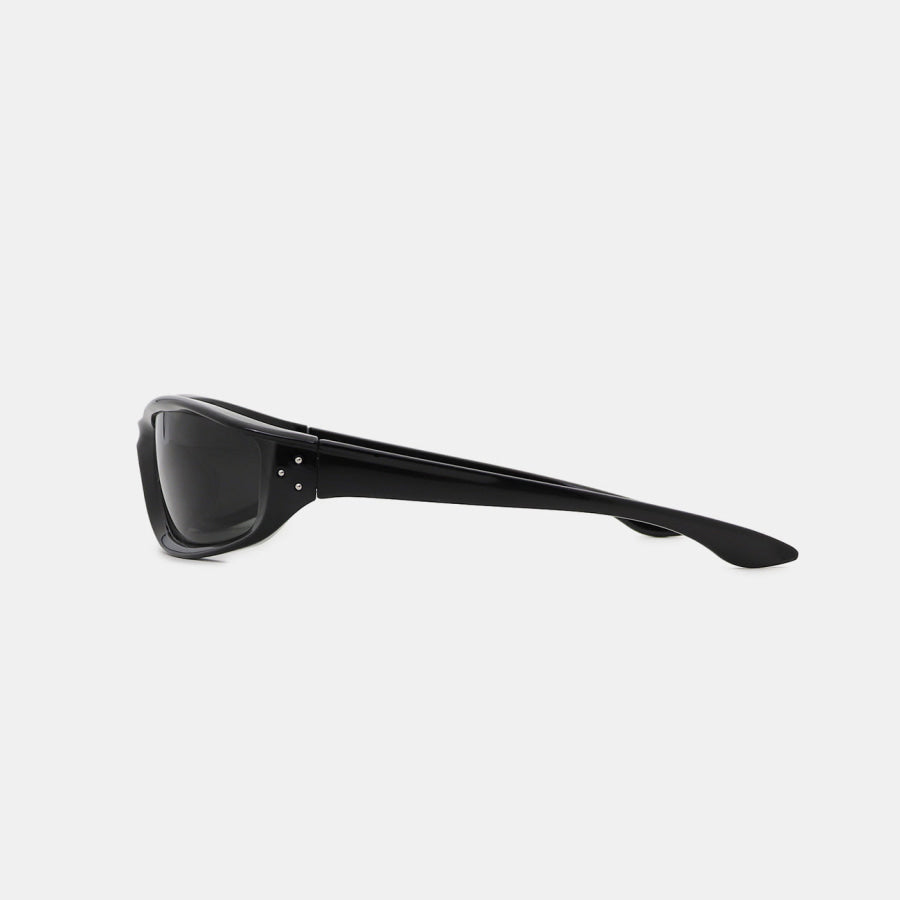 Polycarbonate Frame Rectangle Sunglasses Apparel and Accessories