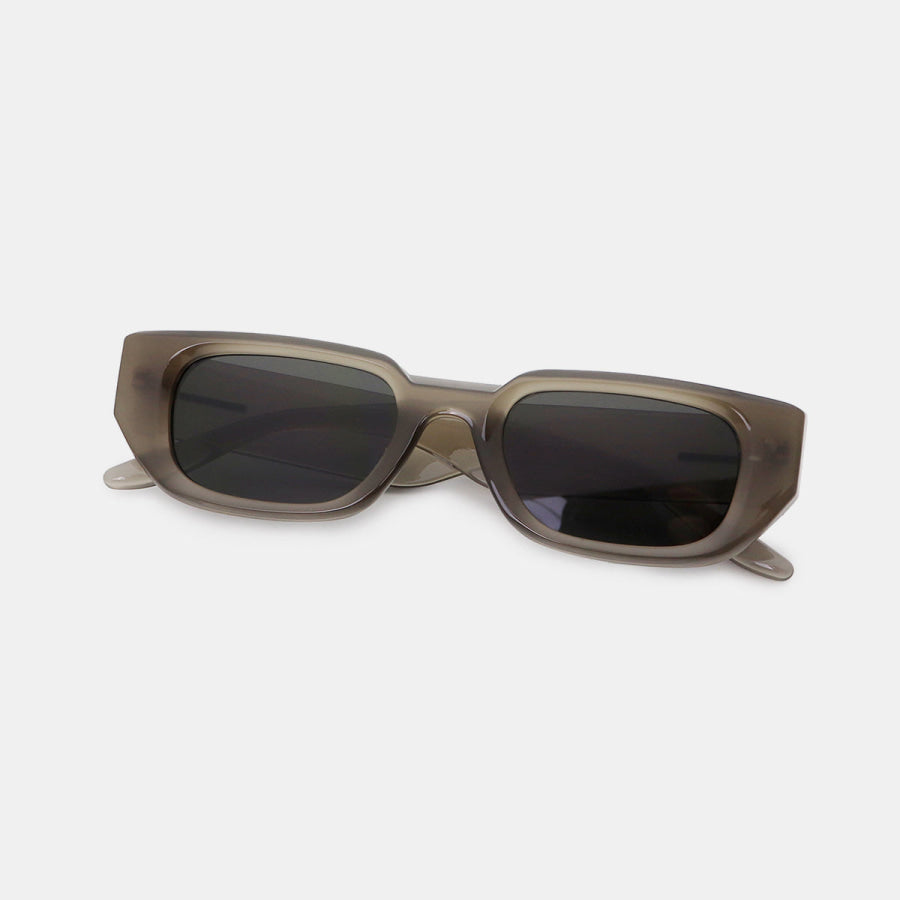 Polycarbonate Frame Rectangle Sunglasses Apparel and Accessories