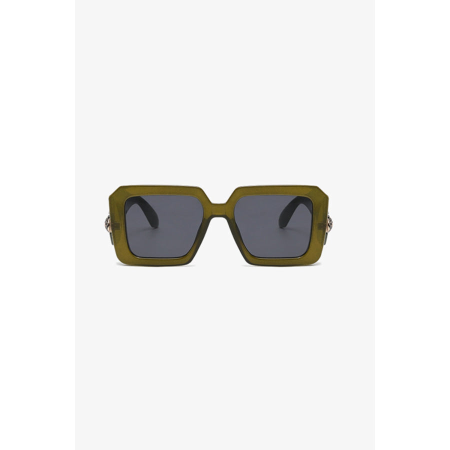 Polycarbonate Frame Square Sunglasses Apparel and Accessories