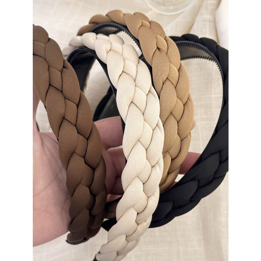 Polyester Braided Wide Headband Apparel and Accessories