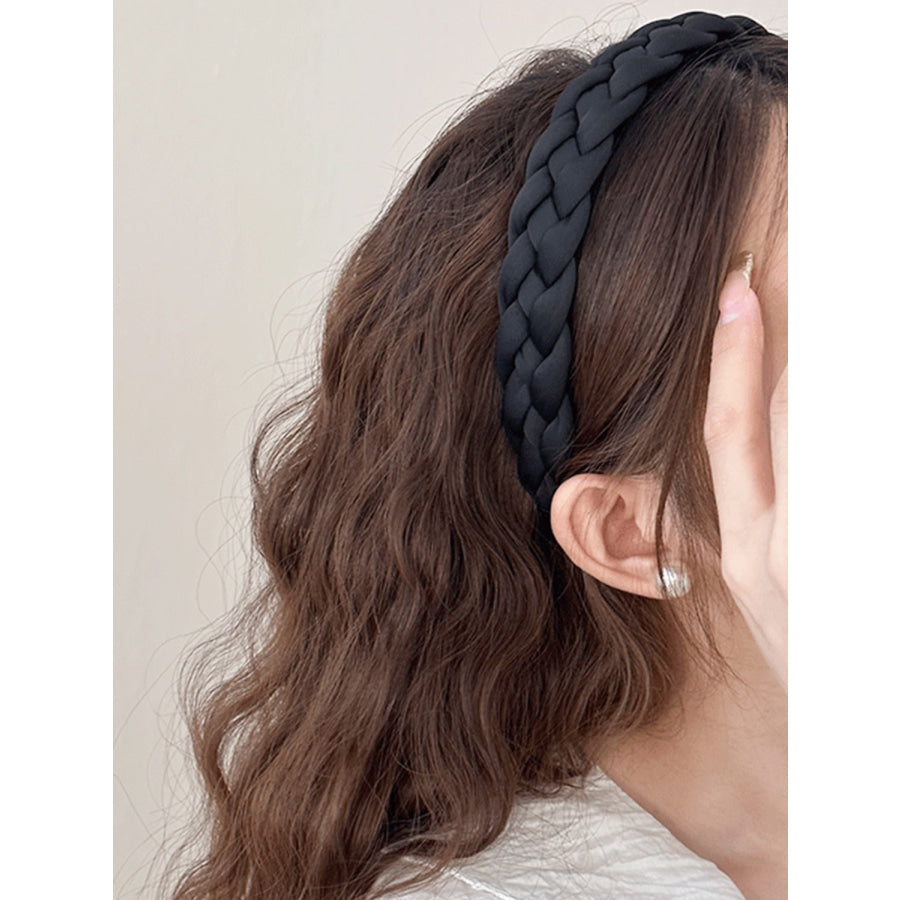 Polyester Braided Wide Headband Apparel and Accessories