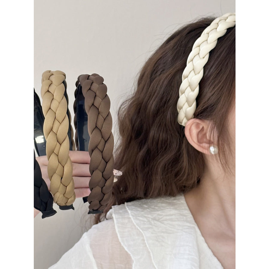 Polyester Braided Wide Headband Apparel and Accessories