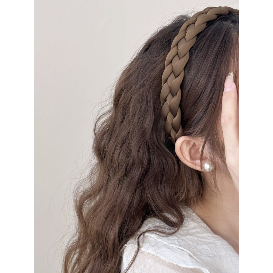 Polyester Braided Wide Headband Apparel and Accessories