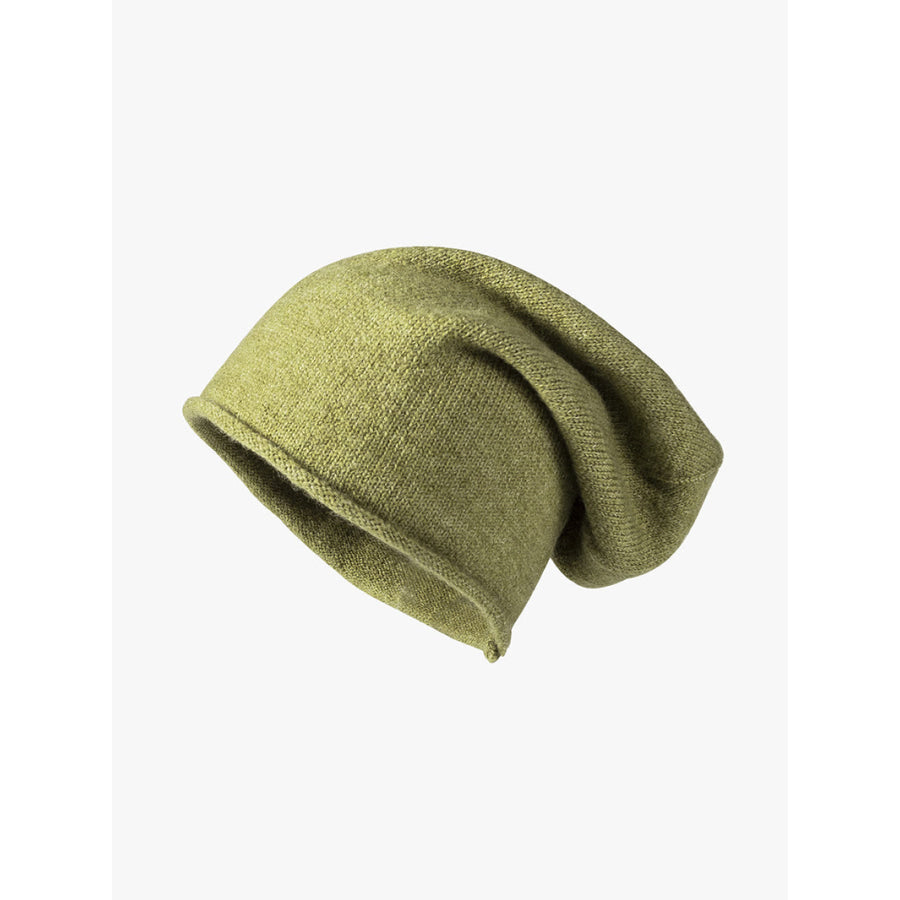 Polyester Knit Beanie Hat Moss / One Size Apparel and Accessories