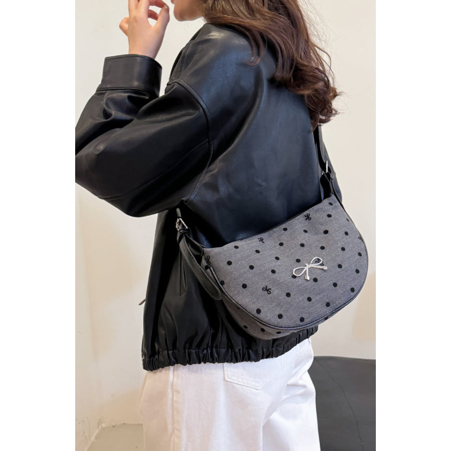 Polyester Printed Adjustable Strap Crossbody Bag Apparel and Accessories