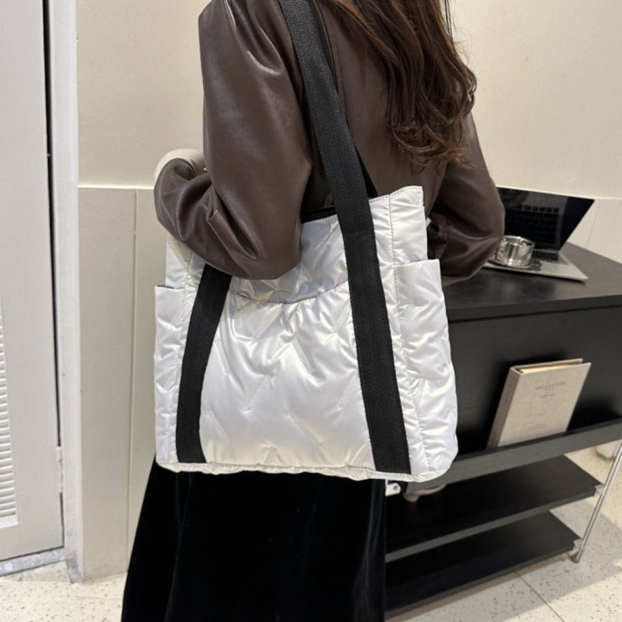 Polyester Tote Bag with Zipper Apparel and Accessories