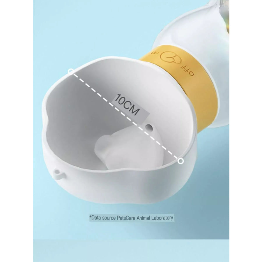 Portable 2-in-1 Pet Water and Food Bowl White / One Size Apparel and Accessories