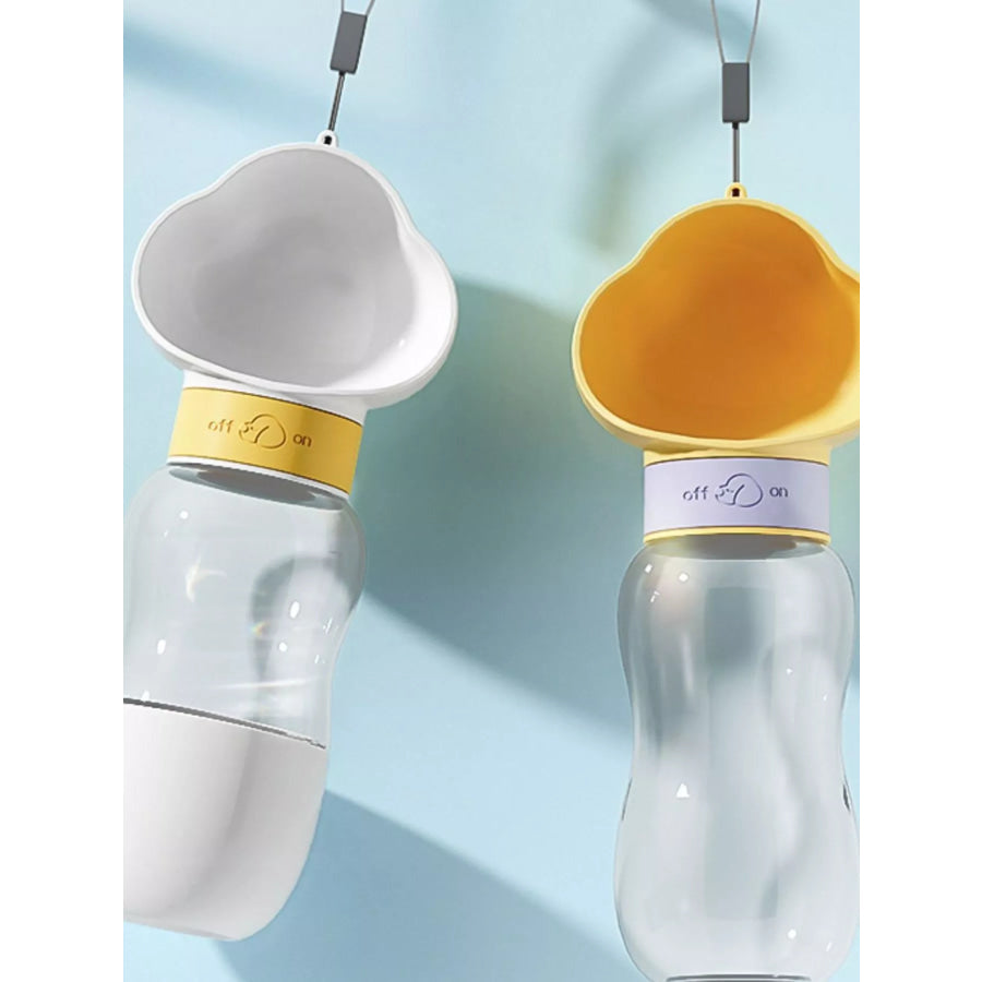 Portable 2-in-1 Pet Water and Food Bowl Pastel Yellow / One Size Apparel and Accessories