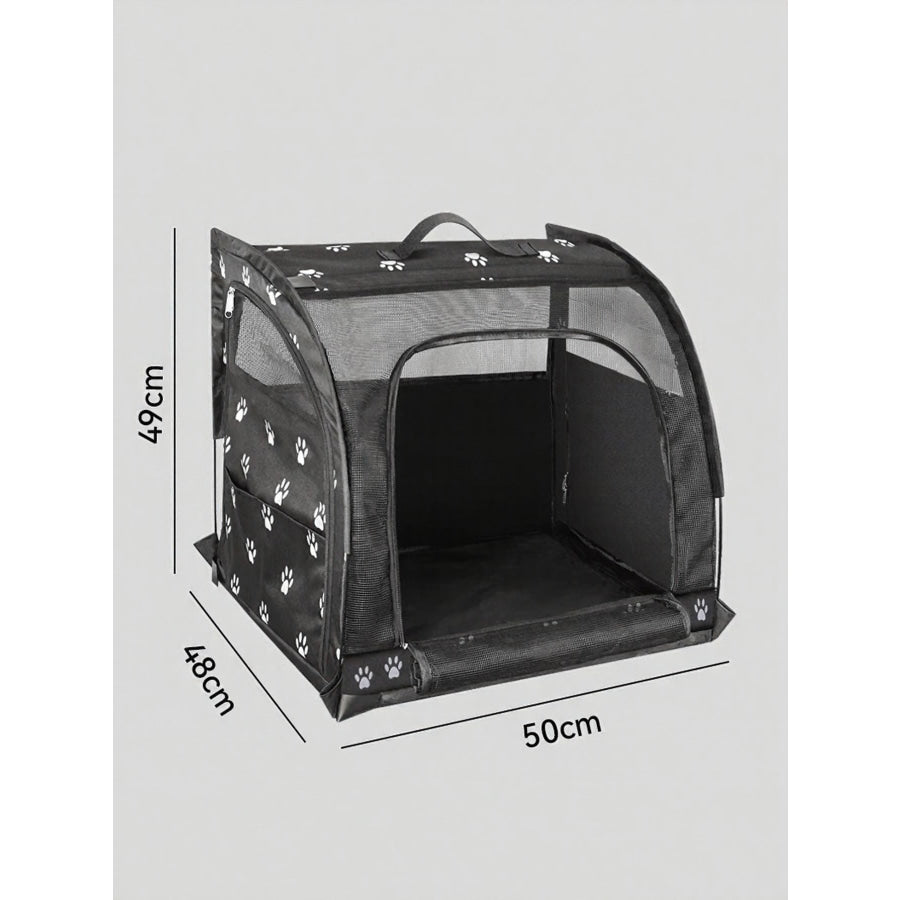 Portable Breathable Car Pet Cage Black / L Apparel and Accessories