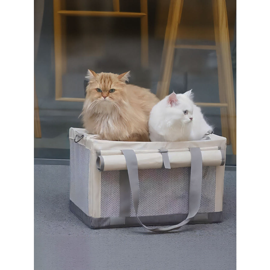 Portable Breathable Pet Carrier Bag Gray / One Size Apparel and Accessories