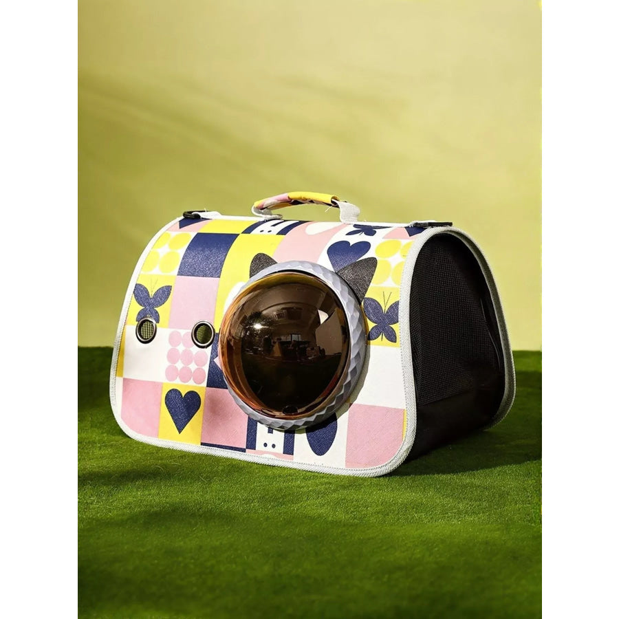 Portable Bubble Window Pet Carrier Bag Blush Pink / One Size Apparel and Accessories