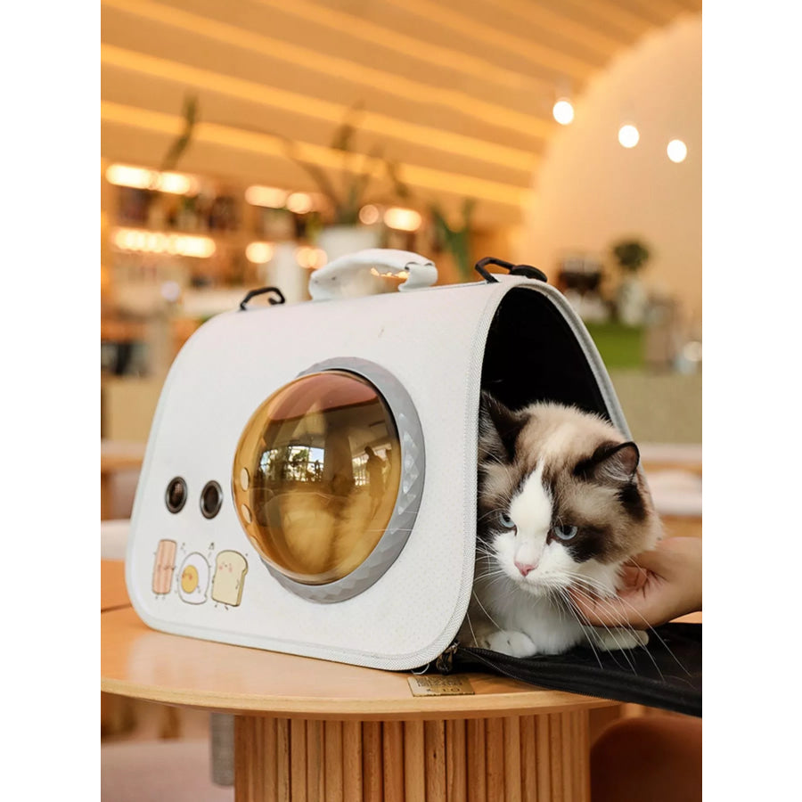 Portable Bubble Window Pet Carrier Bag White / One Size Apparel and Accessories