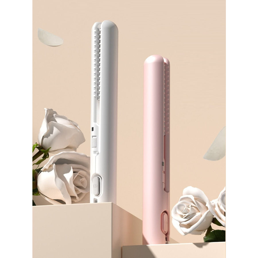Portable Cordless Hair Straightener White / One Size Apparel and Accessories