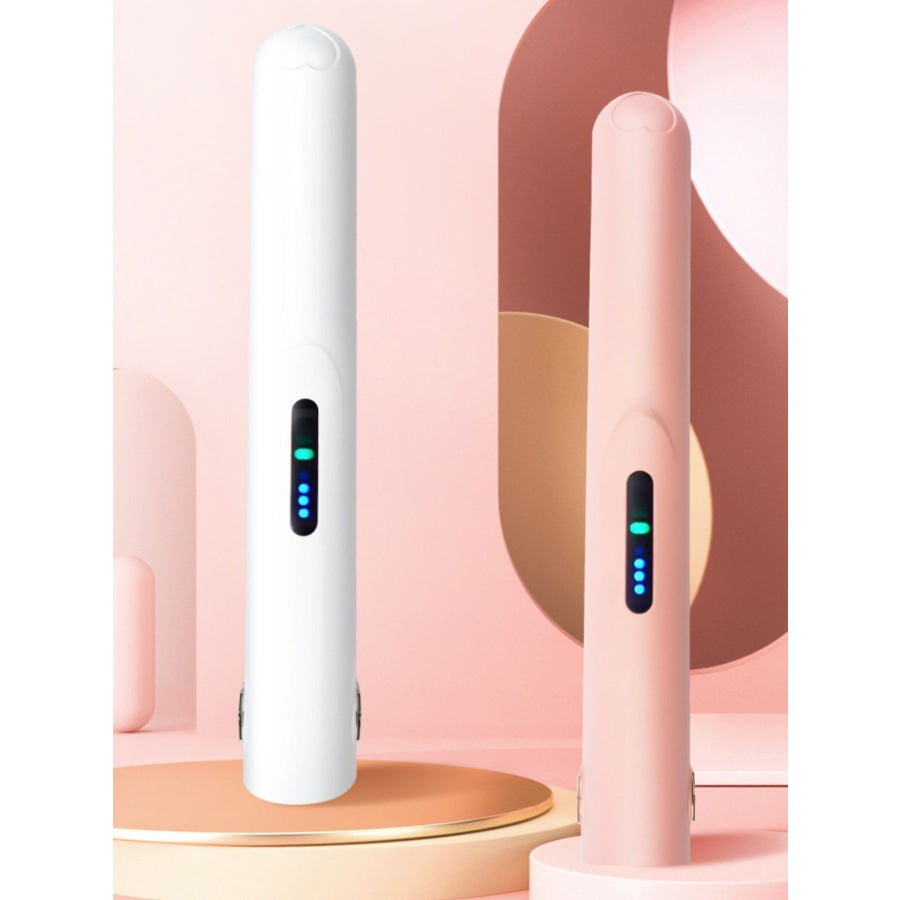 Portable Cordless Rechargeable Curling Iron White / ONESIZE Apparel and Accessories