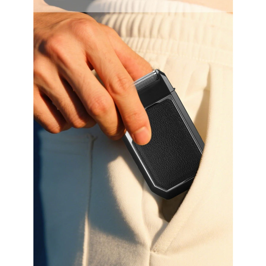 Portable Electric Foil Shaver Silver / One Size Apparel and Accessories