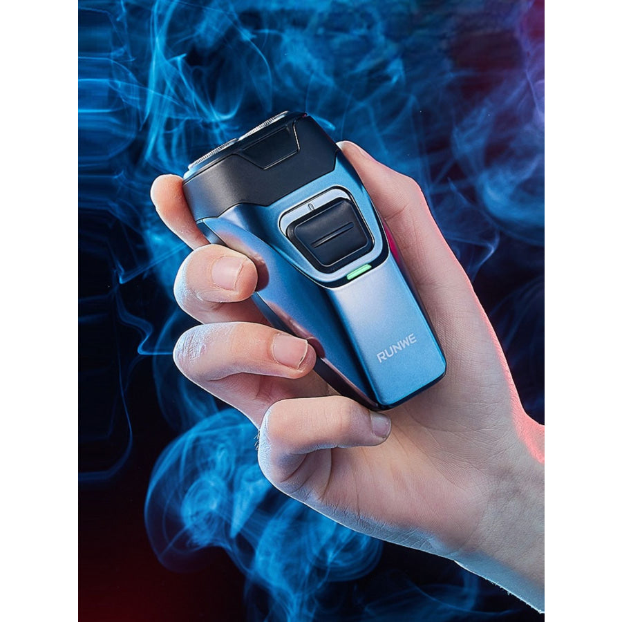 Portable Electric Foil Shaver Light Blue / ONESIZE Apparel and Accessories
