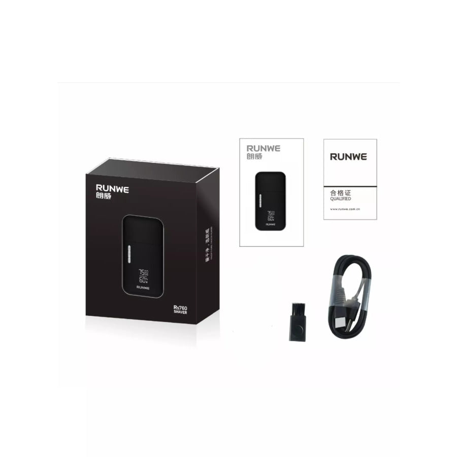 Portable Electric Shaver Black / ONESIZE Apparel and Accessories