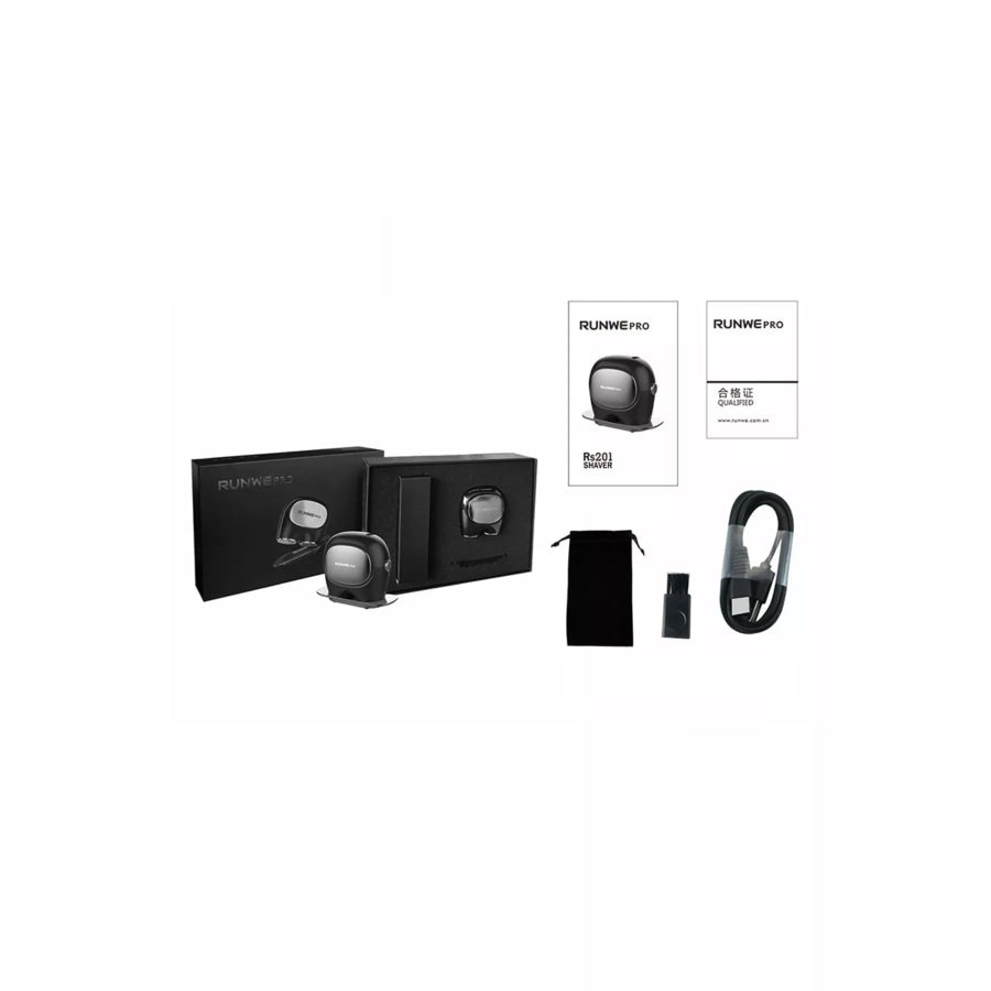Portable Electric Shaver Black / ONESIZE Apparel and Accessories