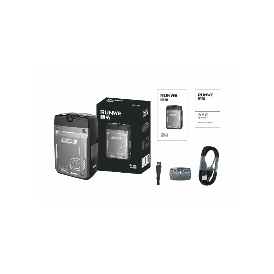 Portable Electric Shaver Black / ONESIZE Apparel and Accessories