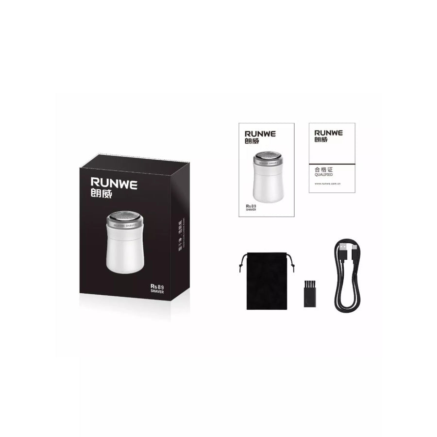 Portable Electric Shaver White / ONESIZE Apparel and Accessories