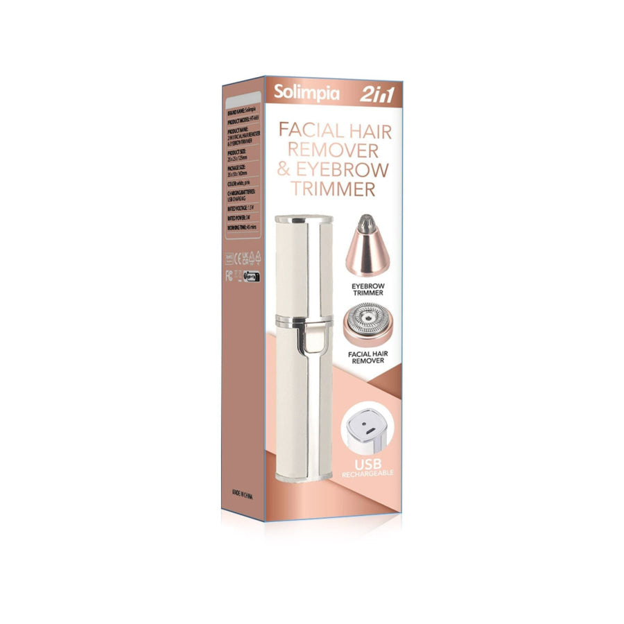 Portable Eyebrow Trimmer Beige / ONESIZE Apparel and Accessories