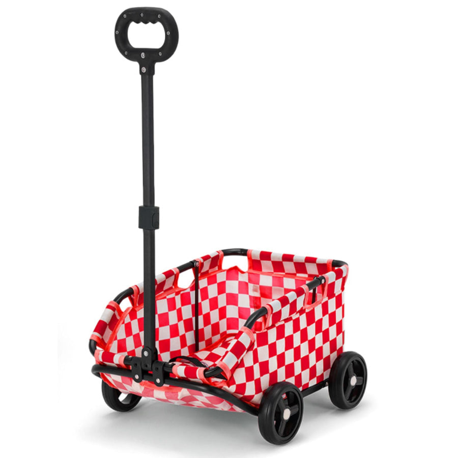 Portable Folding Pet Stroller Wagon Scarlet / One Size Apparel and Accessories