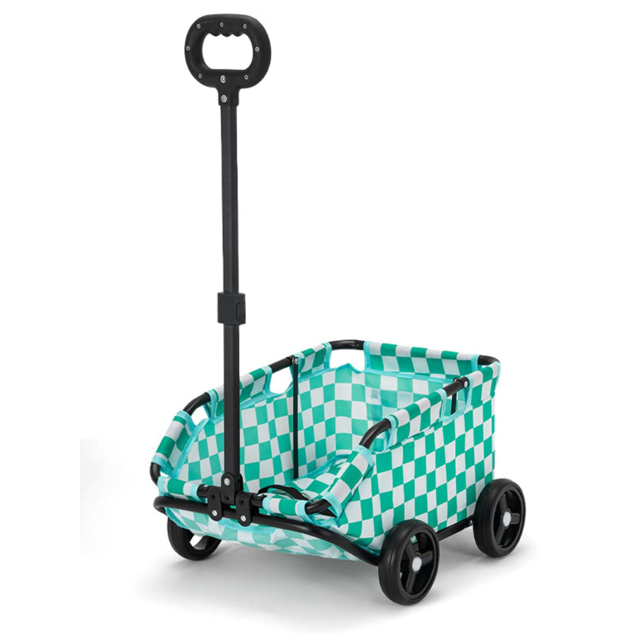 Portable Folding Pet Stroller Wagon Turquoise / One Size Apparel and Accessories