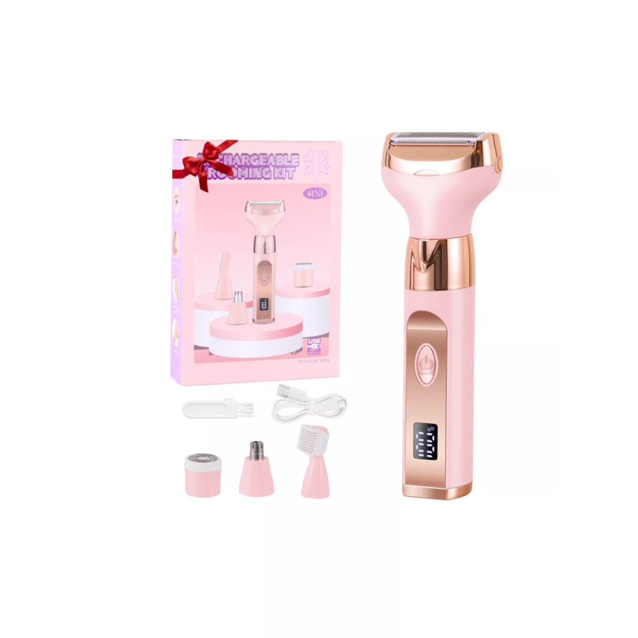 Portable Hair Removal Epilator Pink / One Size Apparel and Accessories