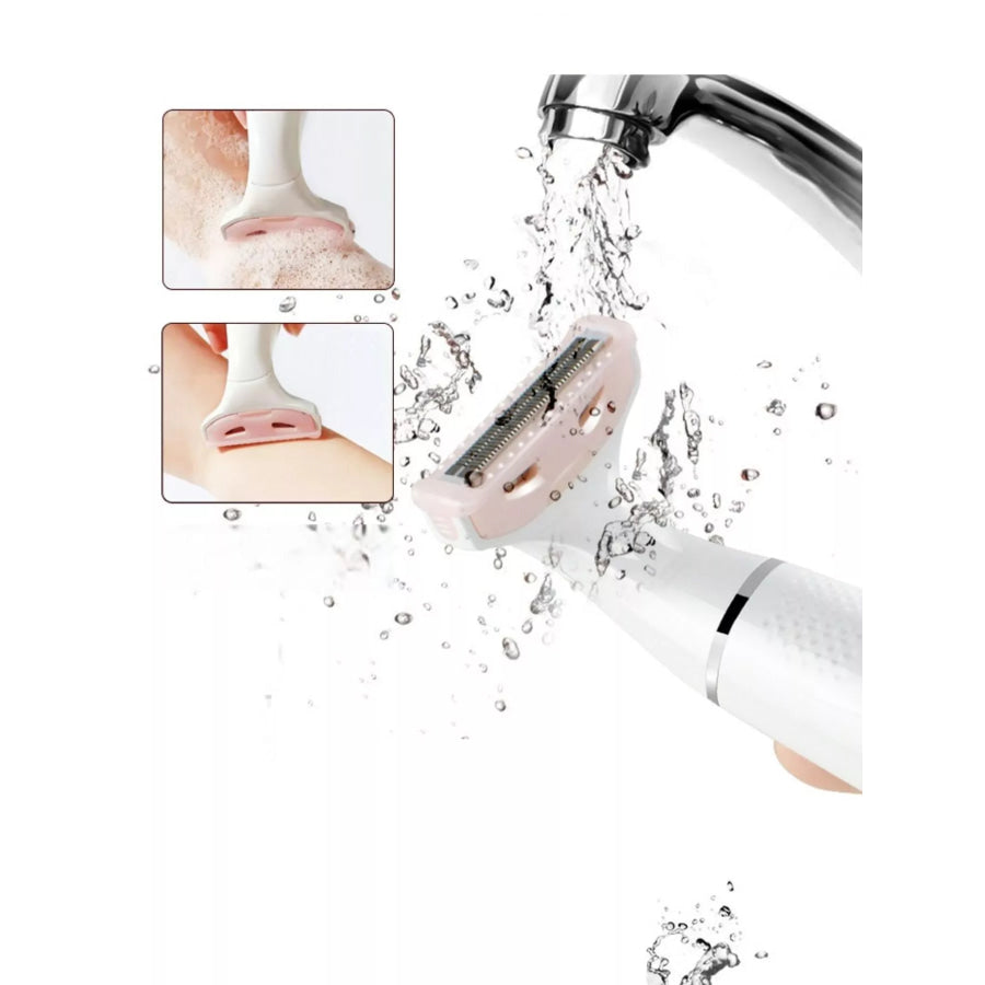 Portable Hair Removal Epilator Pink / One Size Apparel and Accessories