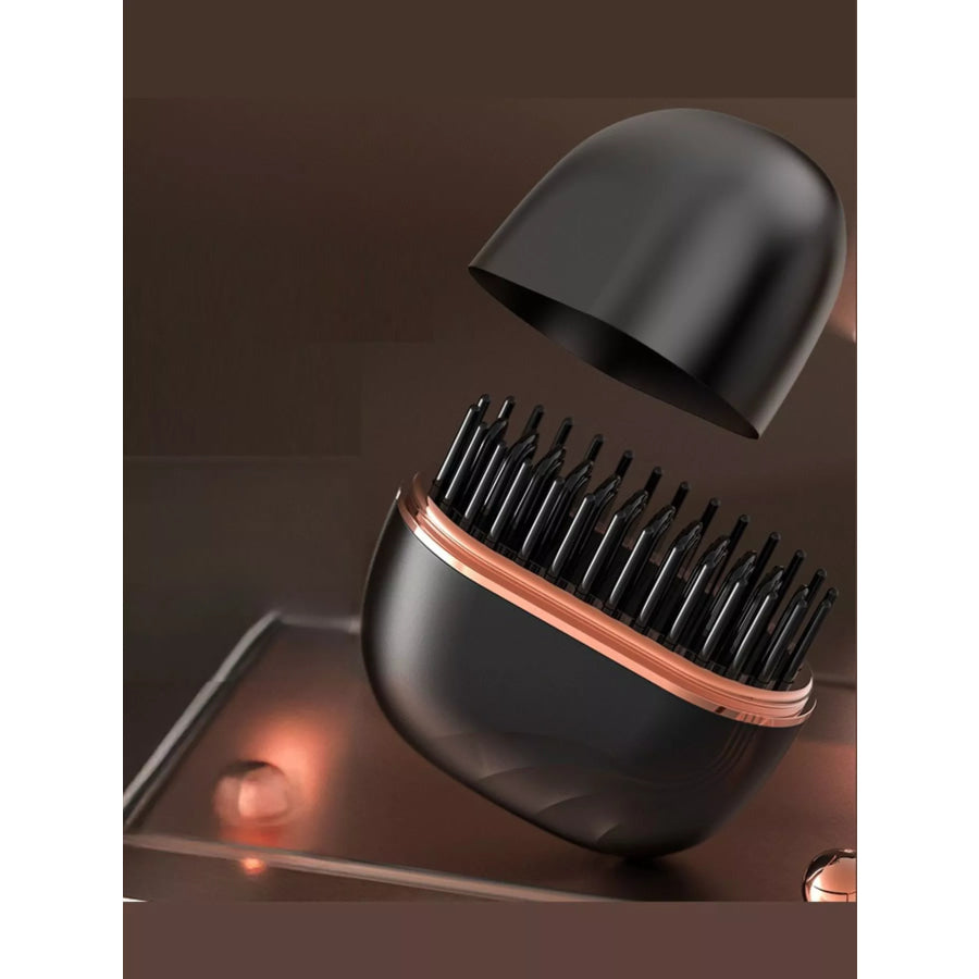 Portable Hair Straightening Comb Black / One Size Apparel and Accessories