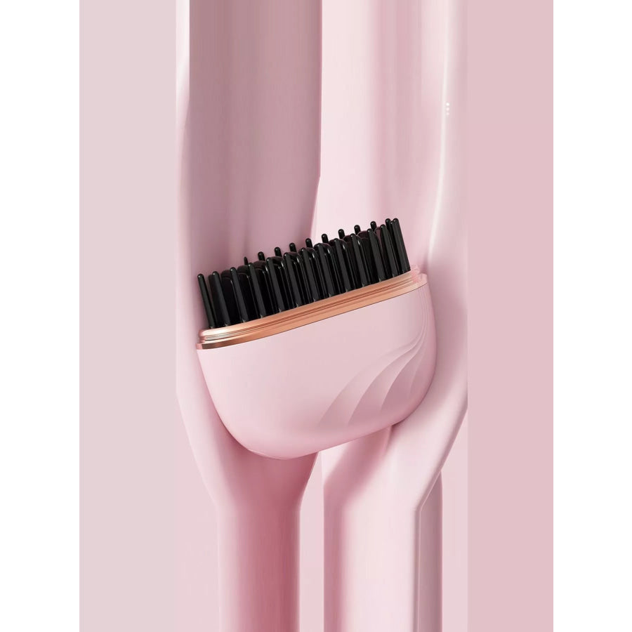 Portable Hair Straightening Comb Blush Pink / One Size Apparel and Accessories
